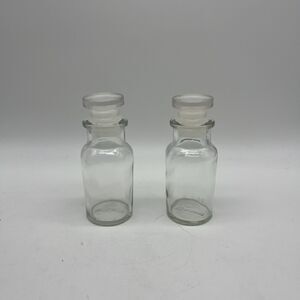 Vintage Wagner Spice Jars Bottles with Lid and  Stoppers, Set of 2
